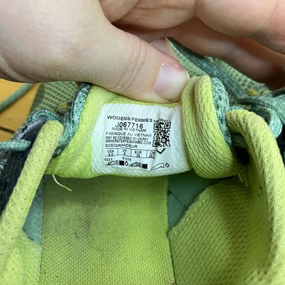 Merrell Glove 7 Trail Runners Barefoot Shoes Sneakers Women's US 8.5 Green - Picture 9 of 10